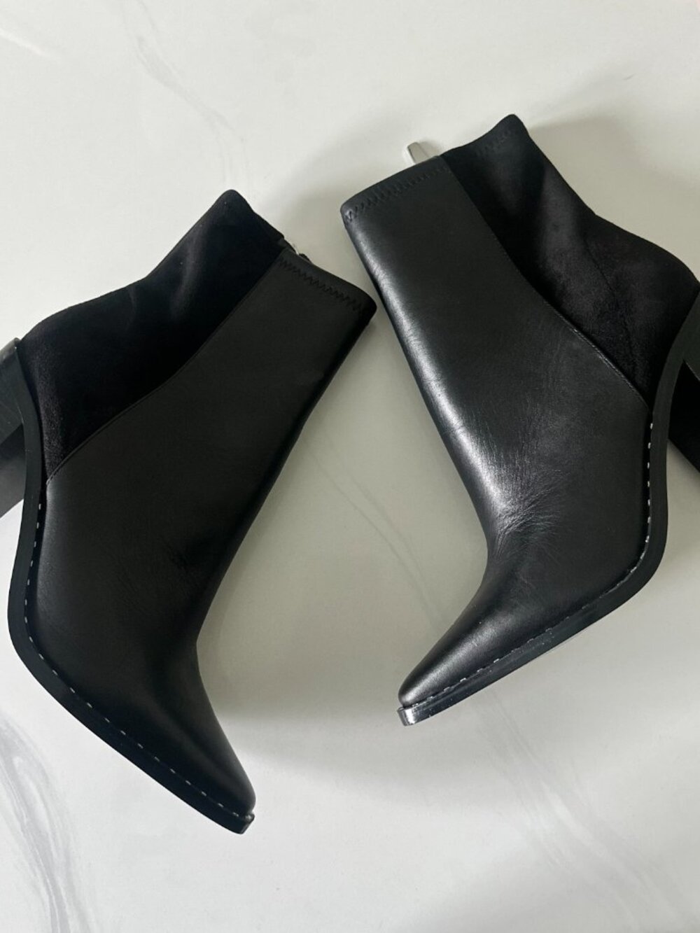 NEW ALDO studed leather suede heeled ankle boots